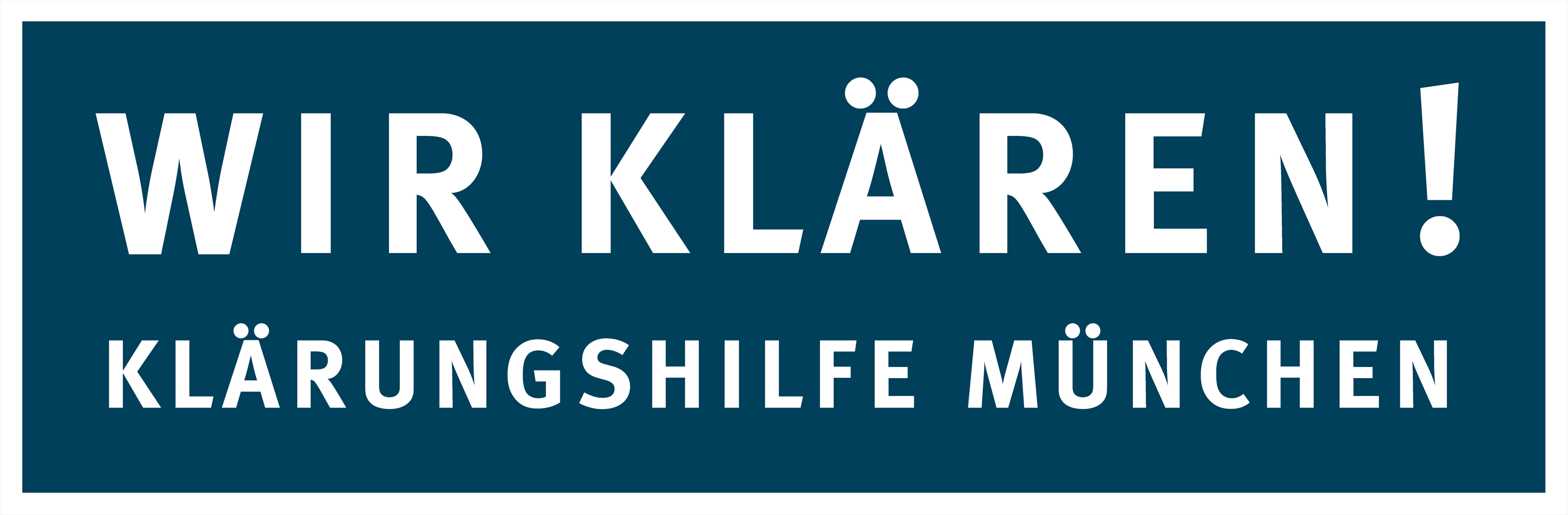 KLÄRUNGSHILFE MÜNCHEN | www.wir-klaeren.de | Logo || 